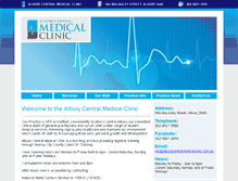 Tablet Screenshot of alburycentralmedicalclinic.com.au